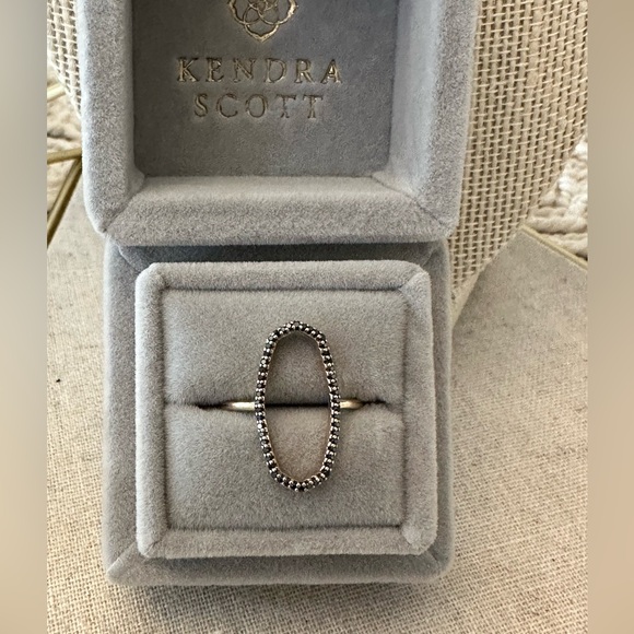 Kendra Scott Jewelry - Kendra Scott Dani Open Ring - 14k Yellow Gold and Black Diamond - Size 9